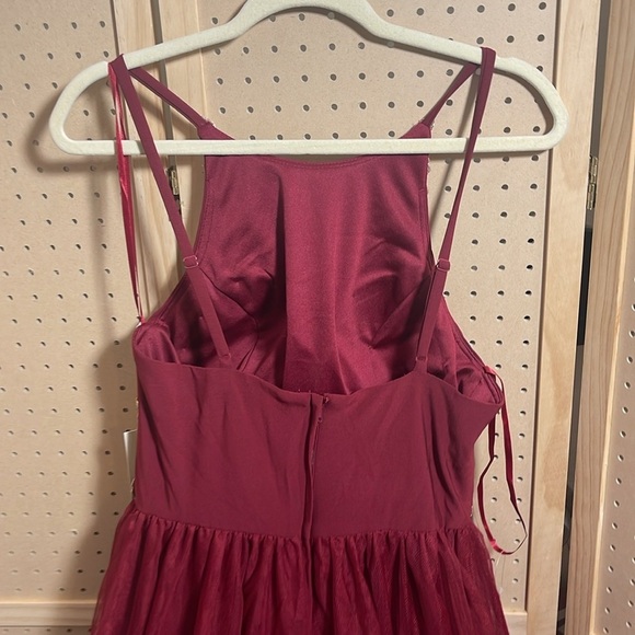 NWT Eureka large burgundy gown dress - Picture 9 of 11
